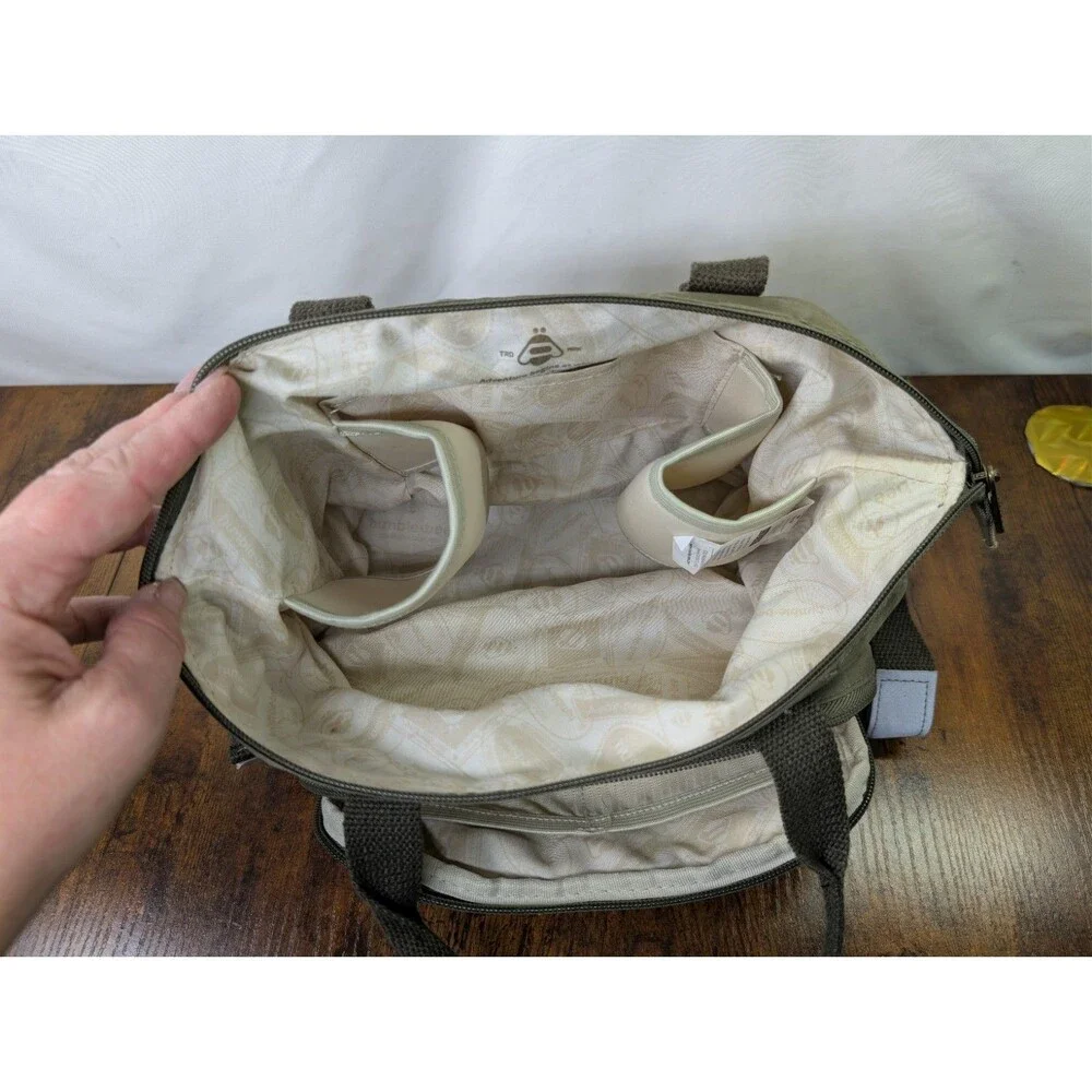 Humble-Bee Mini Charm Stroller Organizer Bag Convertible Diaper Purse Olive...